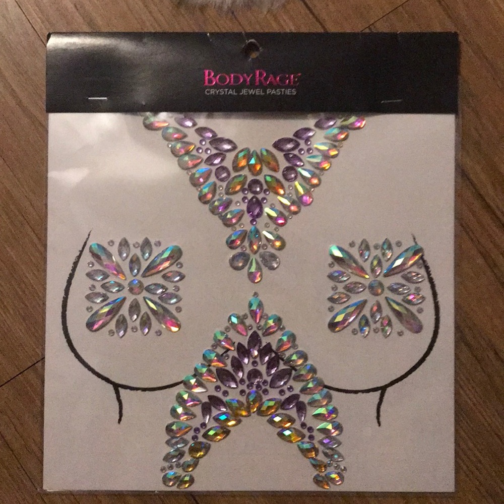 Body Rage crystal jewel pasties